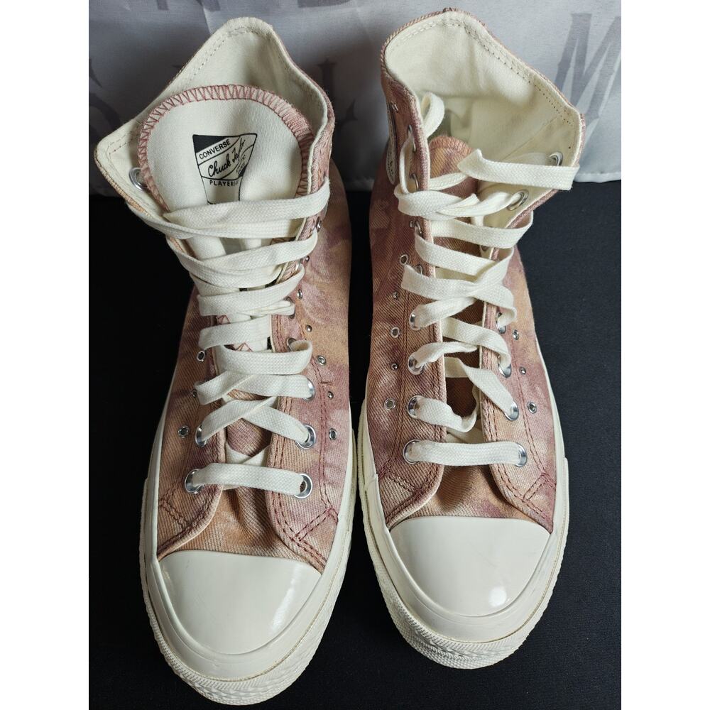CONVERSE Men's 8 Women's 10 Chuck 70 High Top Washed Denim Tie Dye Sneakers New - Picture 2 of 16